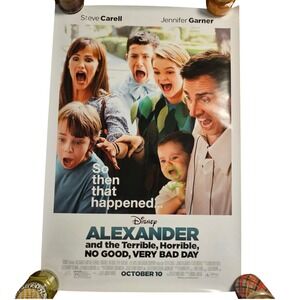 Alexander and the Terrible Horrible Very Bad Day 2014 Movie Poster 27x40 D/S
